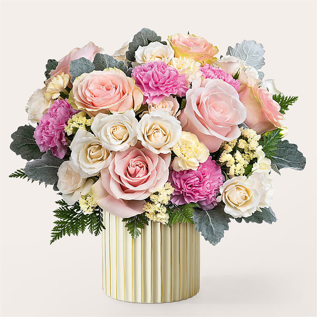 Blissful Moments Bouquet with Ivory Vase – Southern Utah Floral, Washington UT