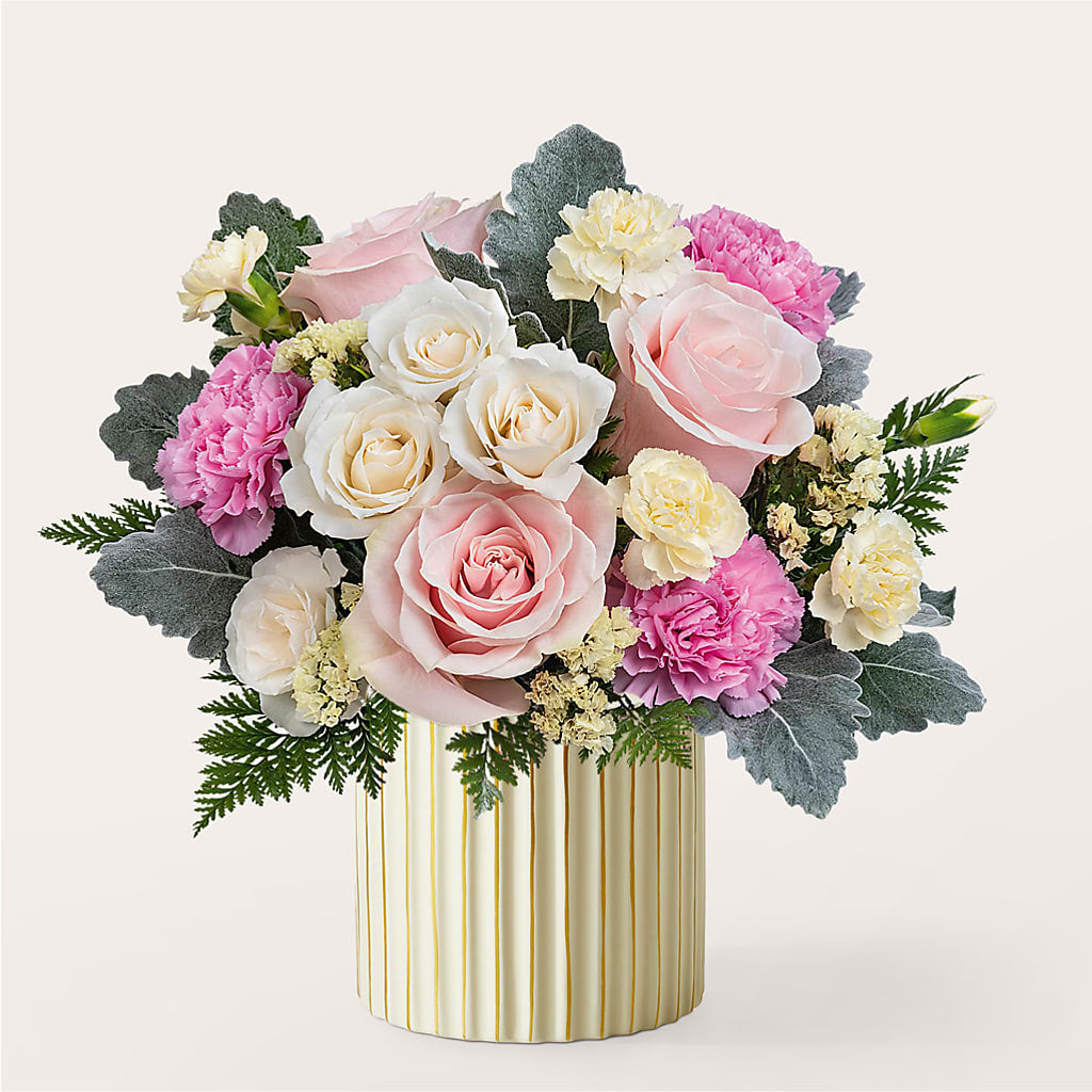 Blissful Moments Bouquet with Ivory Vase – Southern Utah Floral, Washington UT