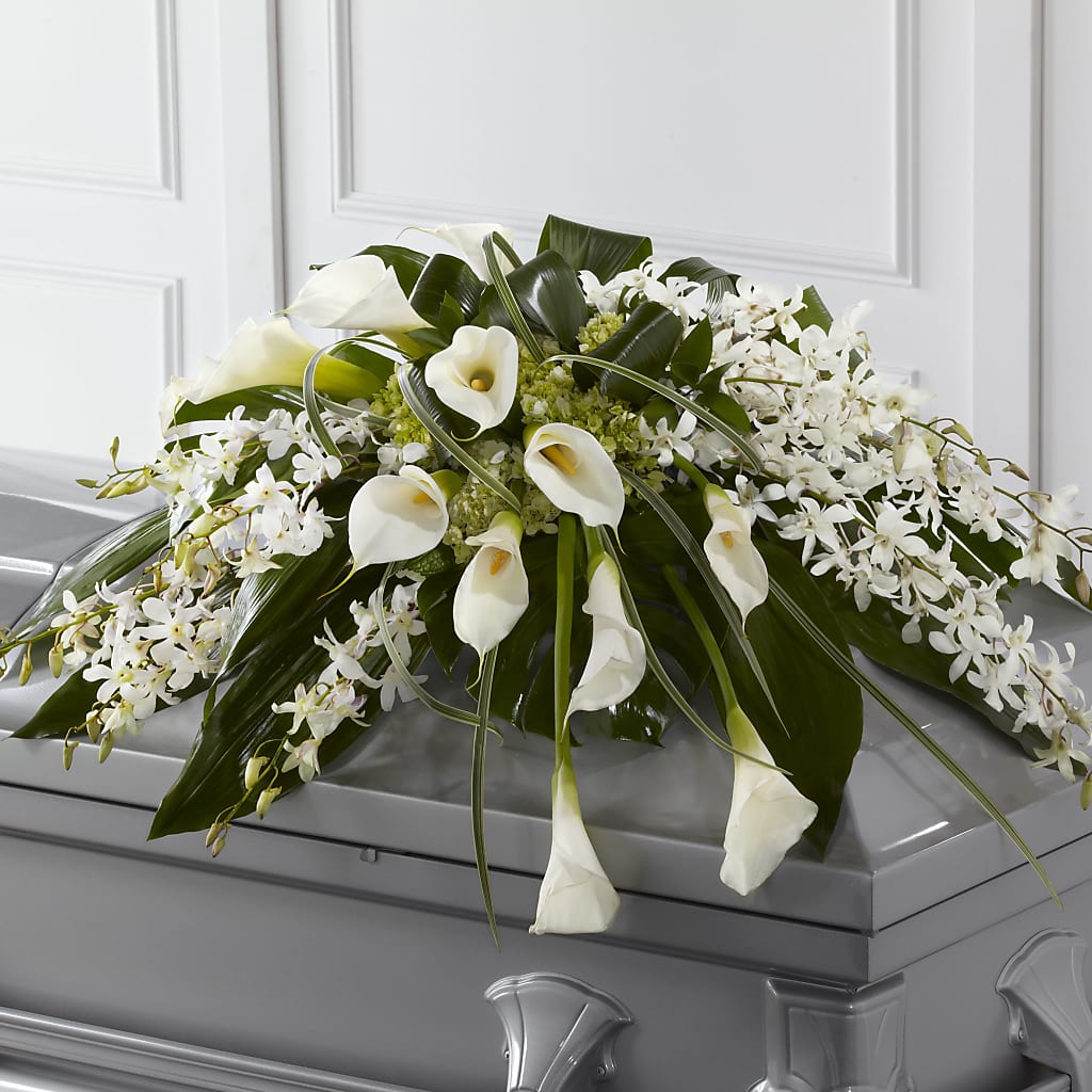 Angel Wings Casket Spray – Southern Utah Floral, Washington UT
