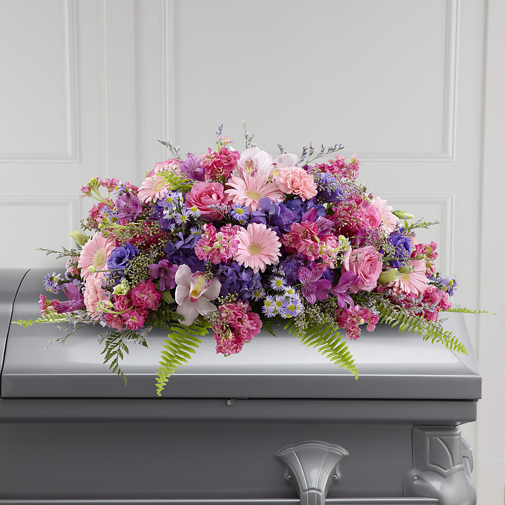 Glorious Garden Casket Spray – Southern Utah Floral, Washington UT