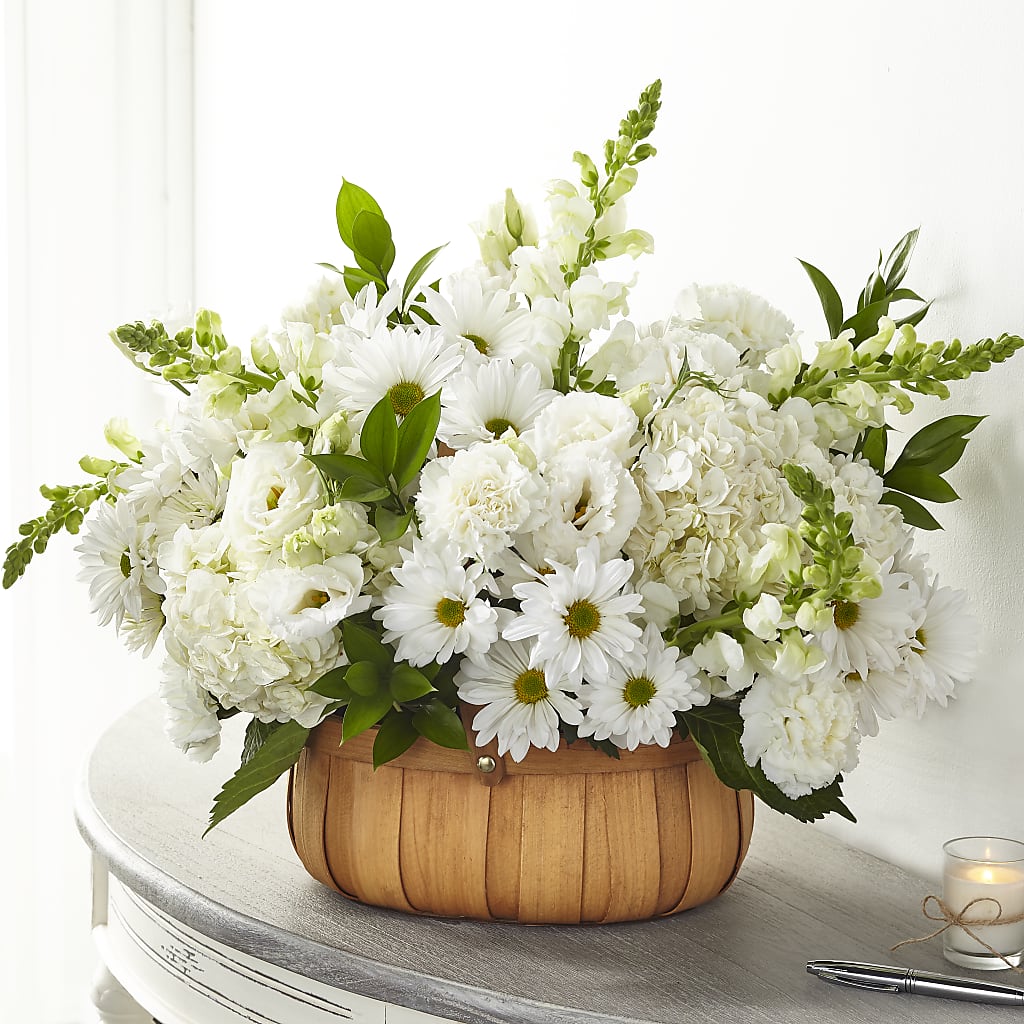 Pure Ivory Basket – Southern Utah Floral, Washington UT
