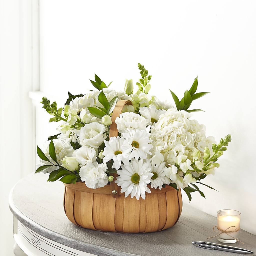 Pure Ivory Basket – Southern Utah Floral, Washington UT