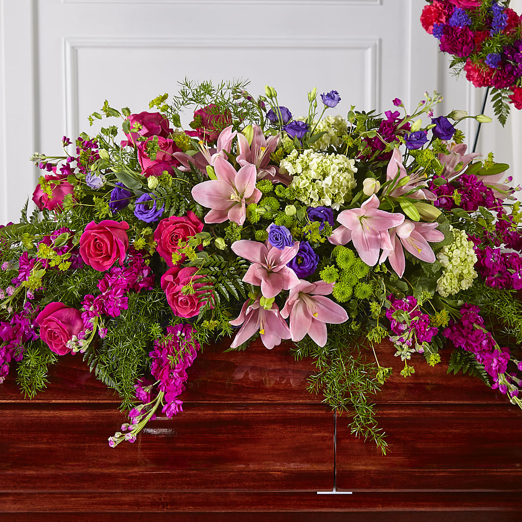 Radiant Tribute Casket Spray – Southern Utah Floral, Washington UT