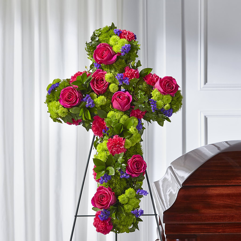 Tribute Rose Floral Cross – Southern Utah Floral, Washington UT