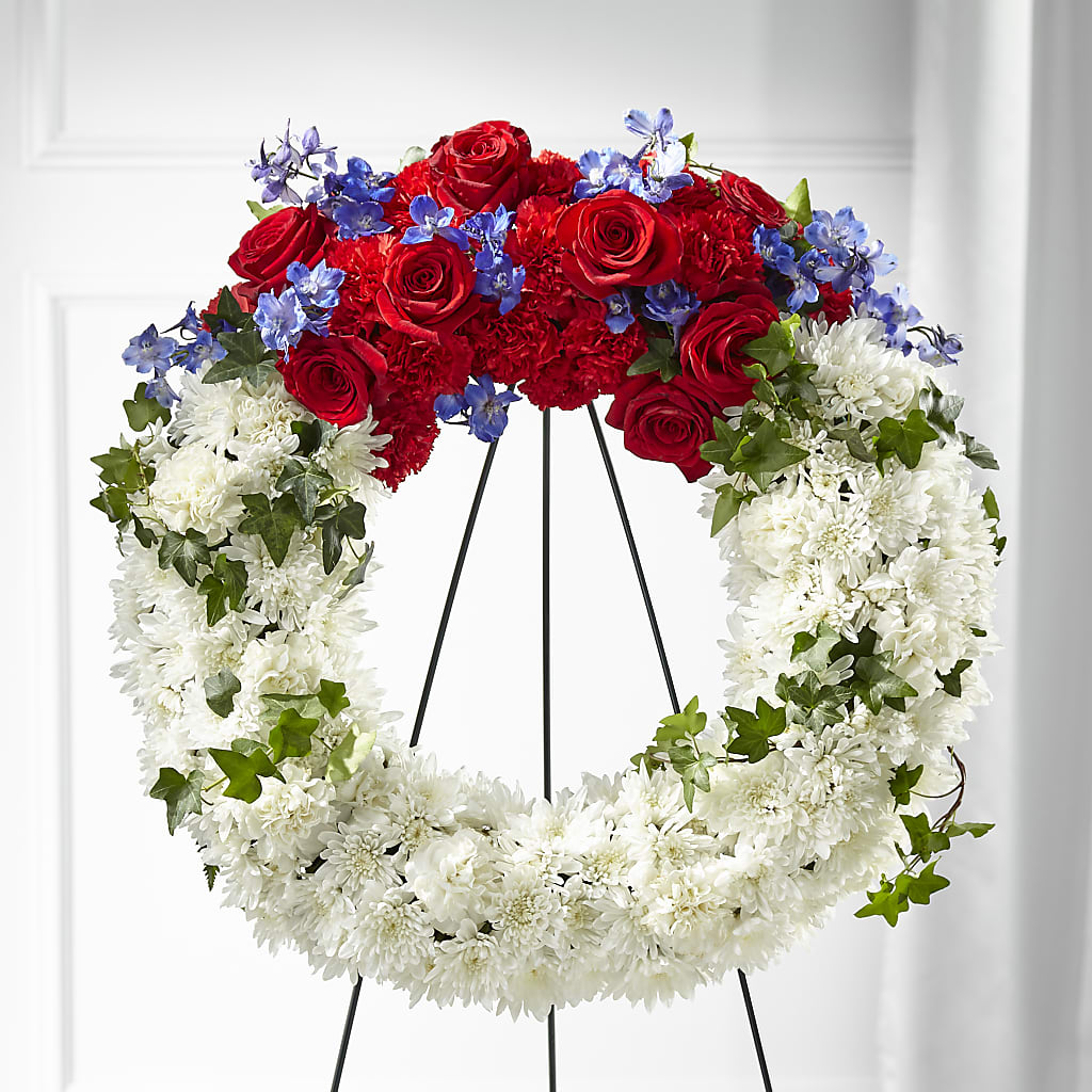 Patriotic Passion Wreath – Southern Utah Floral, Washington UT