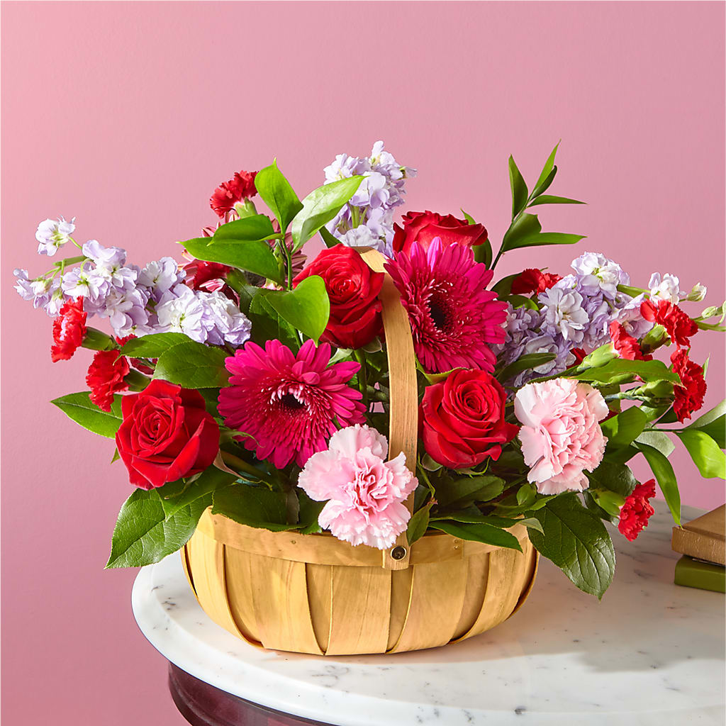 Pink Picnic Basket – Southern Utah Floral, Washington UT