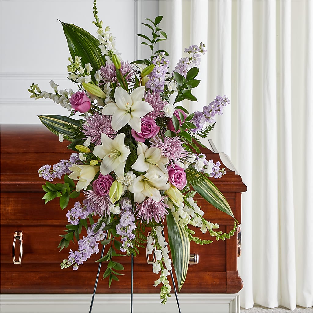 Grateful Hearts Standing Spray – Southern Utah Floral, Washington UT