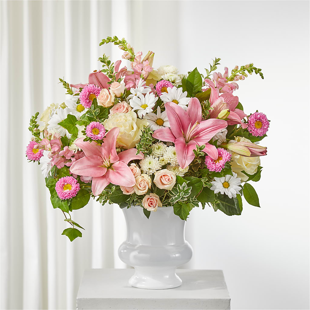 Empathetic Blooms Urn Arrangement – Southern Utah Floral, Washington UT