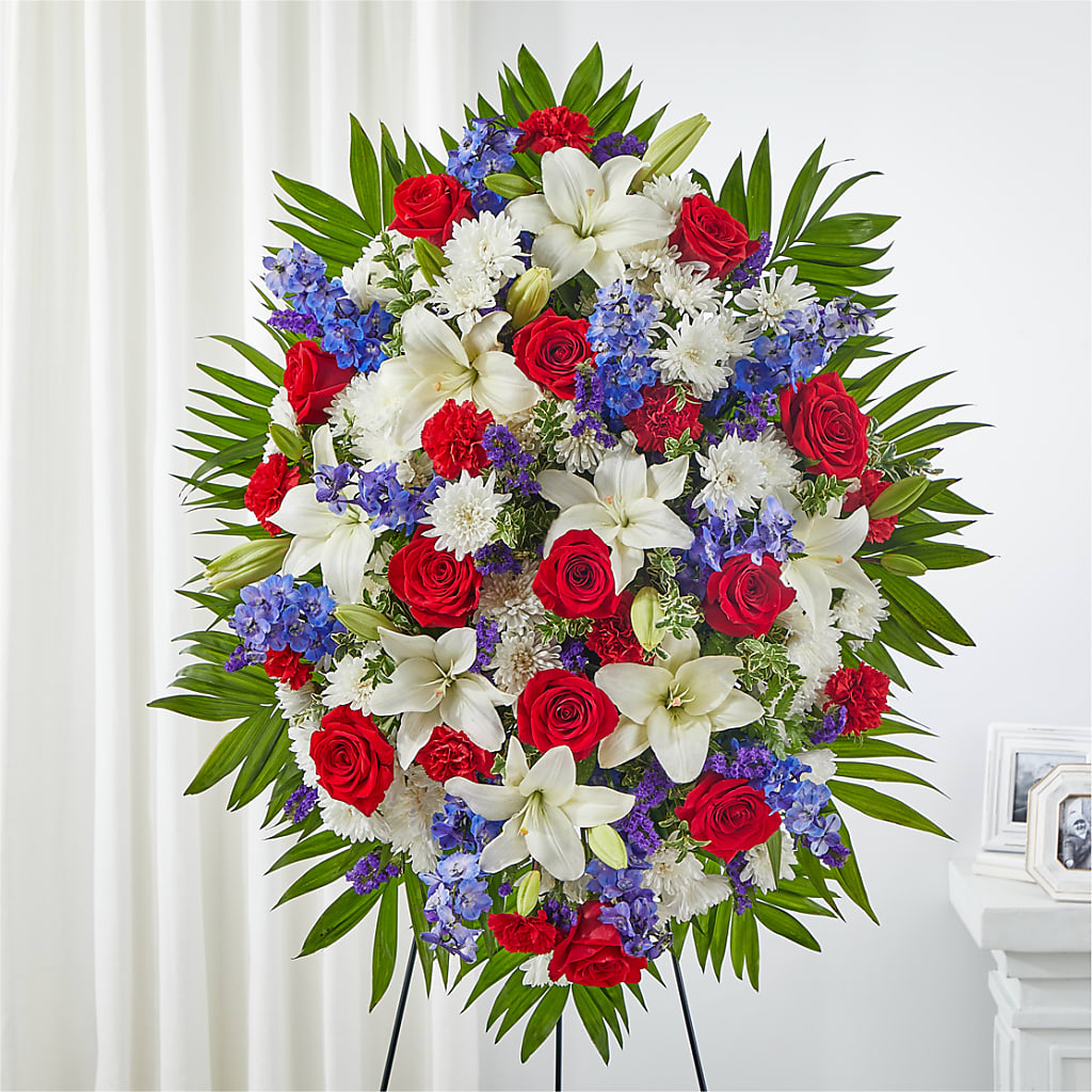 Cherished Service Standing Spray – Southern Utah Floral, Washington UT