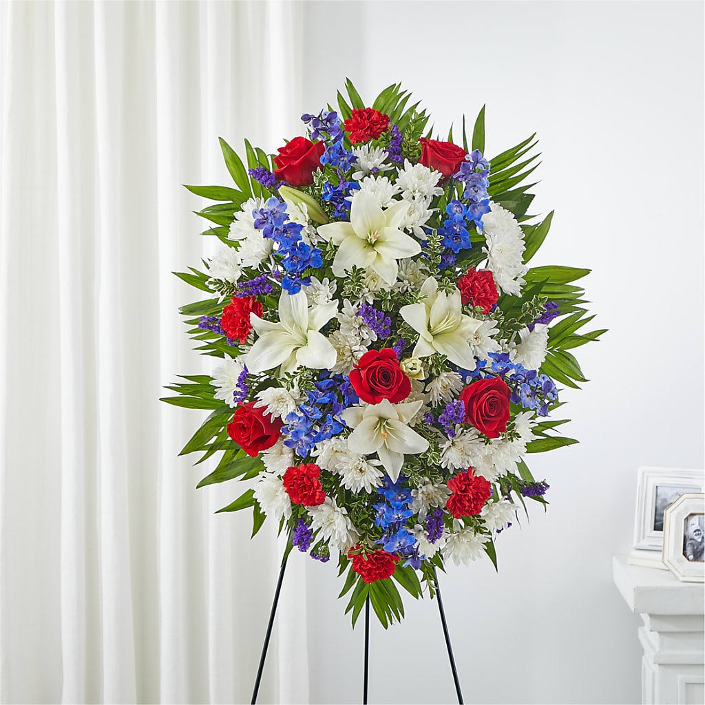 Cherished Service Standing Spray – Southern Utah Floral, Washington UT