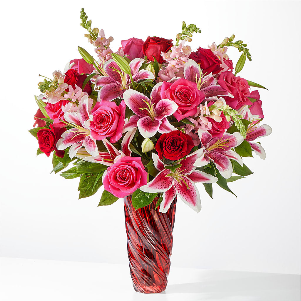 Always You Bouquet with Luxe Swirl Vase – Southern Utah Floral, Washington UT