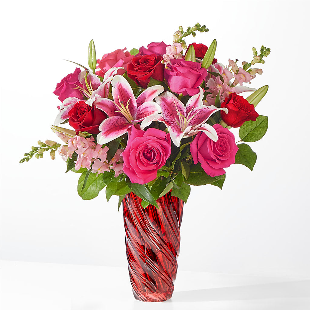 Always You Bouquet with Luxe Swirl Vase – Southern Utah Floral, Washington UT