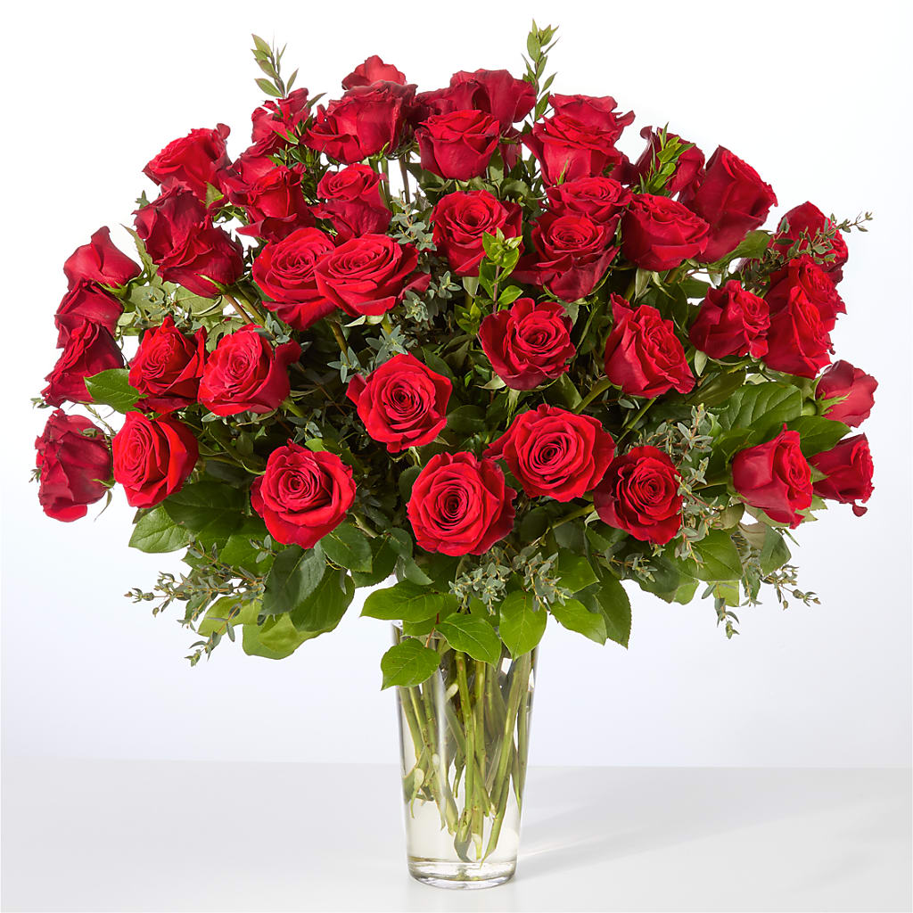 Forever Yours Fifty Stem Red Rose Bouquet – Southern Utah Floral, Washington UT