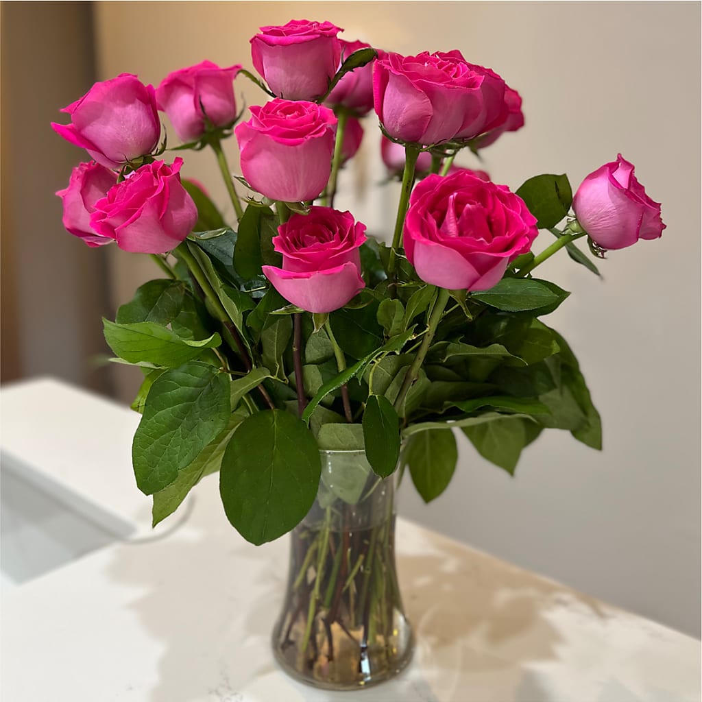 Long Stem Pink Rose Bouquet –  Southern Utah Floral, Washington UT