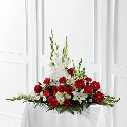 Crimson & White Arrangement –  Southern Utah Floral, Washington UT