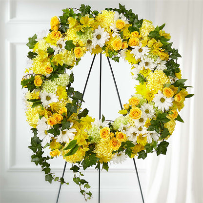 Golden Remembrance Wreath –  Southern Utah Floral, Washington UT