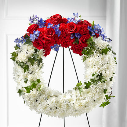 Patriotic Passion Wreath –  Southern Utah Floral, Washington UT