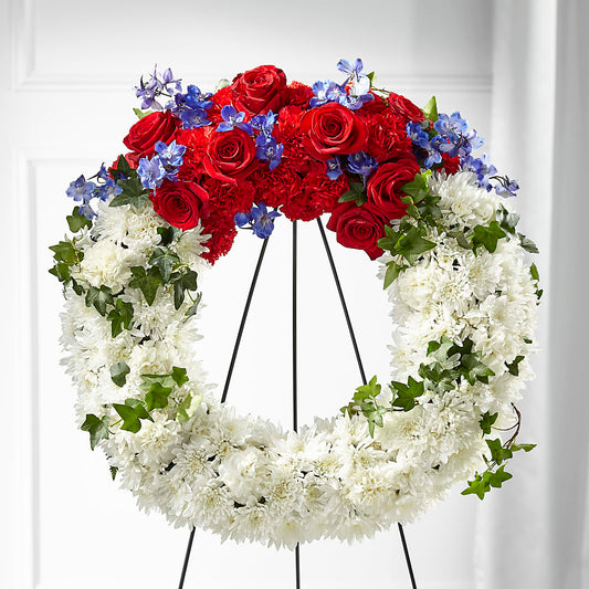 Patriotic Passion Wreath –  Southern Utah Floral, Washington UT