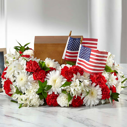 Spirit of Patriotism Cremation Adornment –  Southern Utah Floral, Washington UT