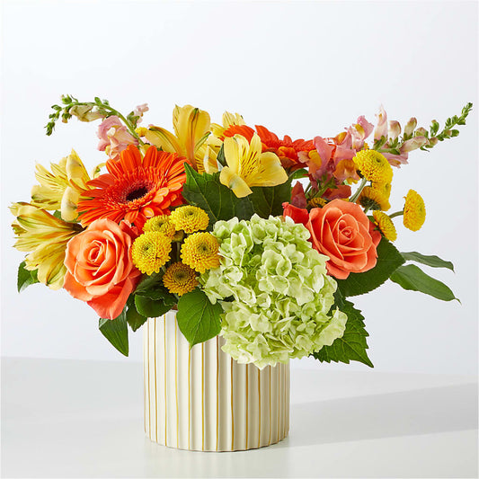 Autumn Sunshine Bouquet with Ivory Vase –  Southern Utah Floral, Washington UT