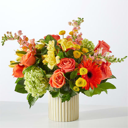 Autumn Sunshine Bouquet with Ivory Vase –  Southern Utah Floral, Washington UT