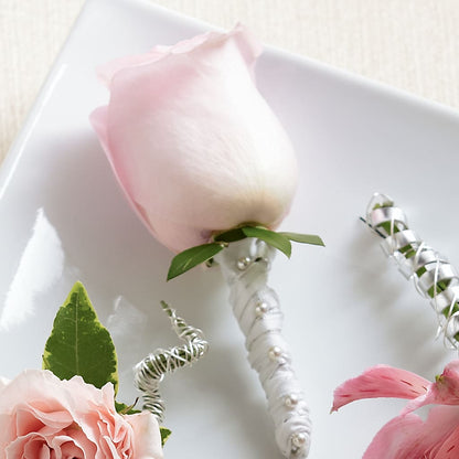Pink Rose Boutonniere –  Southern Utah Floral, Washington UT