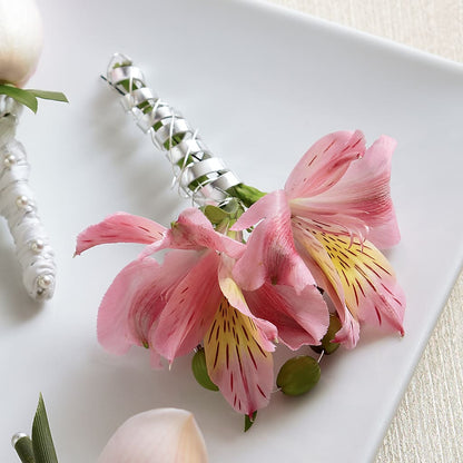 Pink Peruvian Lily Boutonniere –  Southern Utah Floral, Washington UT