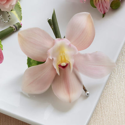 Pink Cymbidium Boutonniere –  Southern Utah Floral, Washington UT