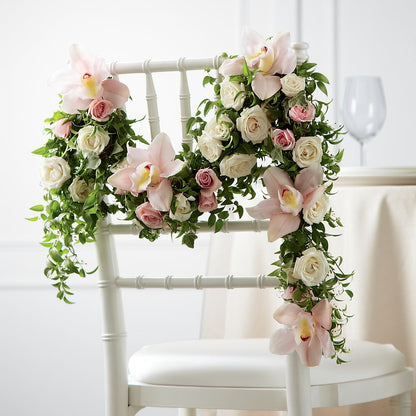 Orchid Rose Chair Décor –  Southern Utah Floral, Washington UT