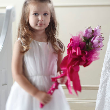 Sparkle Pink Flower Girl Bouquet –  Southern Utah Floral, Washington UT