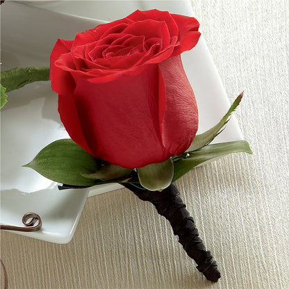Red Rose Boutonniere –  Southern Utah Floral, Washington UT