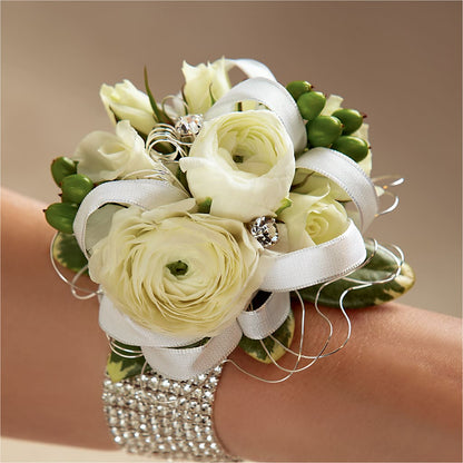 White Wedding Corsage –  Southern Utah Floral, Washington UT